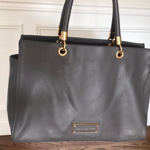 Marc by Marc Jacobs tote, faded Aluminum